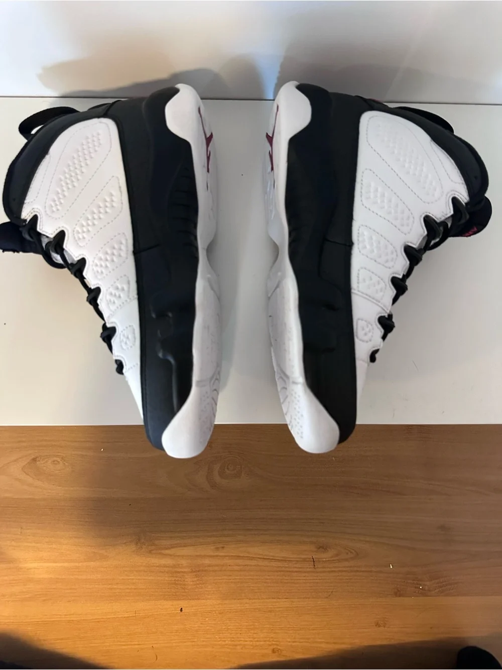 Air Jordan 9 Retro OG Space Jam 2016 in boys 4.5Y White and Black Sneakers